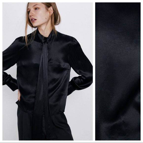 zara black one shoulder top